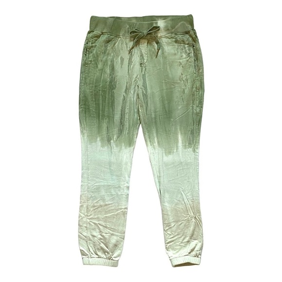 YOUNG FABULOUS & BROKE Juliette Joggers Green Ombré Size M (GUC) - Picture 2 of 14